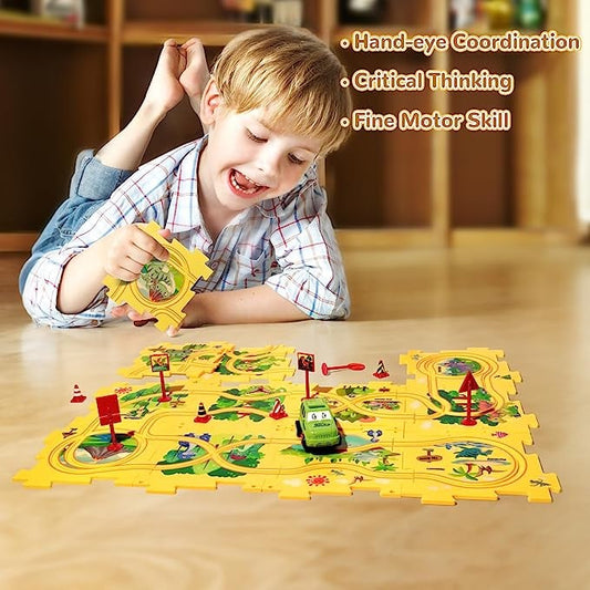 💥 50% DE RÉDUCTION ! 🚀 Jeu éducatif de puzzle et circuit pour enfants 🧩🎉
