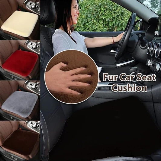 🛋️ 50% OFF NOW! 🔥 Plush Car Seat Cushion - Memory Foam Support for Long Drives, Breathable & Non-Slip Cover, Reduces Back Fatigue 🚗💺