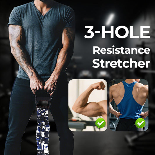 💪 50% OFF NOW! ✨ Natural Latex 3-Hole Resistance Bands - Professional Grade Elastic Bands for Physical Therapy & Strength Training 🏋️♂️🔗