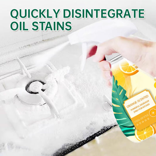 🍊 BUY 2 GET 1 FREE + FREE SHIPPING! ✨ Orange Degreaser Spray - Cuts Grease in Seconds, Natural Scent & Non-Toxic for Kitchen/Barbecue 🔥📦
