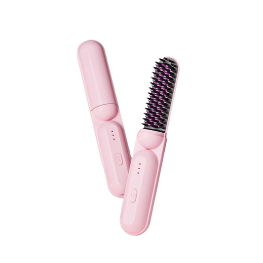 💇♀️ 50% OFF NOW! ✨ Hair Straightening Comb - Uniform Heat Technology for All Hair Types with Anti-Burn Protection 🌟🔥