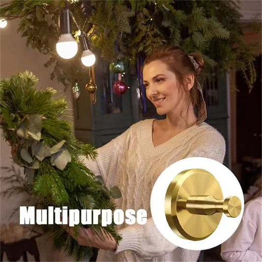 🎄 50% OFF NOW! 🔩 Stainless Steel Suction Cup Hook - Holds Wreaths Securely, No Damage to Doors/Windows, Rust-Proof & Durable 🎁✨