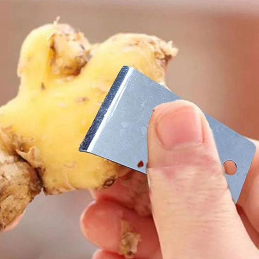 🔥 BUY 2 GET 1 FREE! ✨ Sharp & Portable Ginger Peeler - Ergonomic Safety Design for Effortless Peeling of Ginger, Garlic and Vegetables 🧄🥕