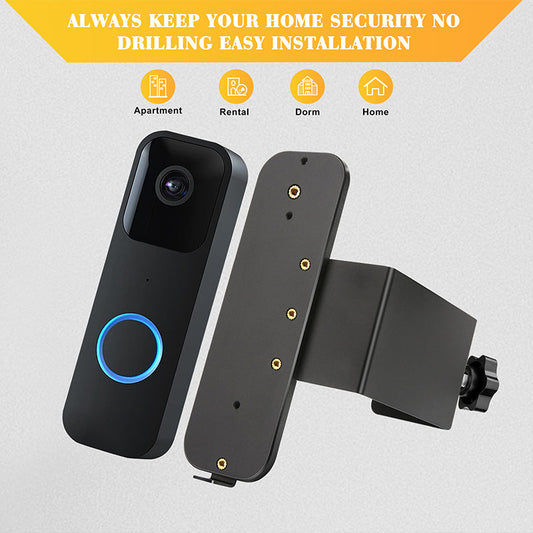 🚪 BUY 3 GET 1 FREE! ✨ Drill-Free Anti-Theft Doorbell - Adhesive Mount & Wireless Design, 50 Melodies with Volume Control for Home/Security 🔒📦