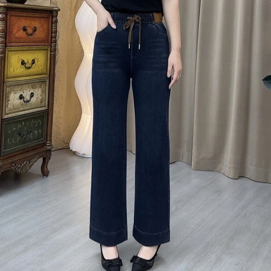 👖 60% OFF NOW! ✨ Women's Straight-Leg Pants - Classic Casual Fit with Comfortable Elastic Waist for Everyday Style 🌟🛍️