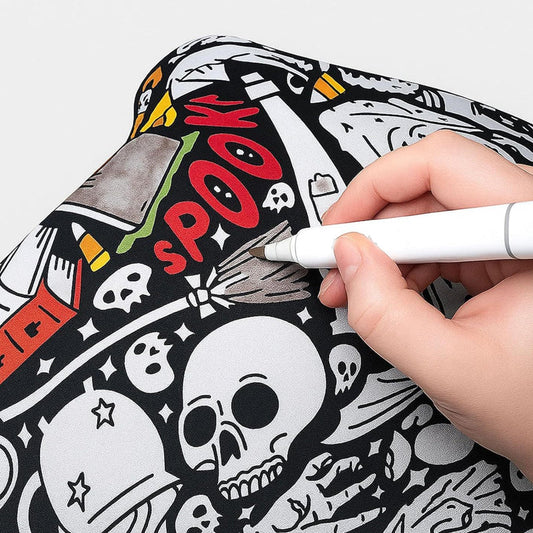🛌 50% OFF NOW! ✨ DIY Coloring Blanket With Markers - Washable Fabric with 10 Included Markers for Creative Fun & Personalized Home Decor 🎨✨