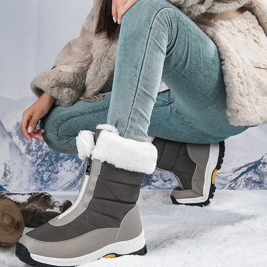 👢 50% OFF NOW! ✨ Women’s Non-Slip Warm Zipper Snow Boots - Thermal Insulated & Water-Resistant Winter Boots for Extreme Cold Weather 🌨️🔗