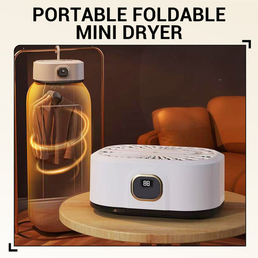 🌀 60% OFF NOW! ✨ Portable Foldable Mini Dryer - Fast Drying with 3 Temperature Settings & USB Charging for Travel & Home Use 🌬️🔌
