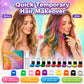 🎨Save 50%!⚡Hair Chalk Set–12colours,washable&party-ready✨