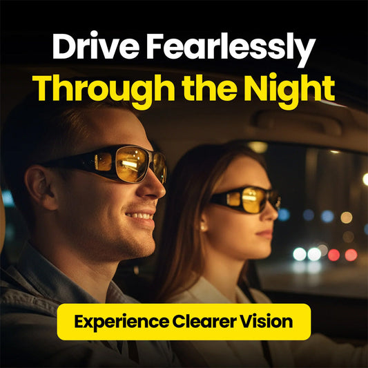 🕶️ 50% OFF NOW! 🔥 Night Vision Driving Glasses – Polarized & Anti-Glare – Enhances contrast, reduces eye strain & perfect for rainy nights or dusk driving 🌙