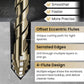 🔧 Save 50%! ⚡ 4-Flute Eccentric Drill Bit Kit – Titanium-coated & multi-material ✨