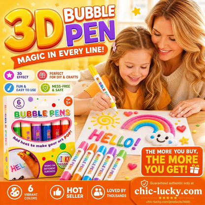 🔮 BUY 1 GET 1 FREE! ✨ Magic 3D Pen – One-stroke drawing & DIY bubble fun ✨