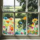 💐 50% OFF NOW! 🖼️ Colorful Floral Bouquet Window Sticker – Vibrant design, easy peel & removable – Perfect for home, cafe & spring decor ✨