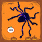 🕷️ 50% OFF NOW! 🎃 Halloween Black Spider Decoration with Light – Glowing eyes, spooky design & easy to hang – Perfect for haunted house & yard decor 🌙