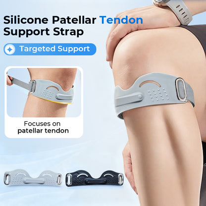 🦵 BUY 2 GET 1 FREE! 🔥 Silicone Patellar Tendon Strap - Relieves Knee Pain & Enhances Stability for Running/Sports/Training 🏃‍♂️✨