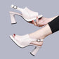 👡 50% OFF NOW! ✨ Stylish & Comfortable High Heel Leather Sandals for Women – Adjustable straps & cushioned footbed – Perfect for parties, office or elegant summer evenings – style and comfort in one 🌸