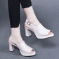👡 50% OFF NOW! ✨ Stylish & Comfortable High Heel Leather Sandals for Women – Adjustable straps & cushioned footbed – Perfect for parties, office or elegant summer evenings – style and comfort in one 🌸