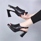 👡 50% OFF NOW! ✨ Stylish & Comfortable High Heel Leather Sandals for Women – Adjustable straps & cushioned footbed – Perfect for parties, office or elegant summer evenings – style and comfort in one 🌸