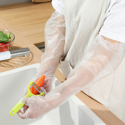 🧤 50% OFF NOW! 🧪 Disposable Long-Sleeved Gloves – Full Arm Protection, Durable Material & Chemical Resistant 🛡️