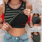👚 50% OFF NOW! 💖 Ribbed Stretchy Tank Top with Shelf Bra – Last Day Special Price £9.99!! – Built-in support, smoothing fit & no-slip straps – perfect for layering or workouts 💪