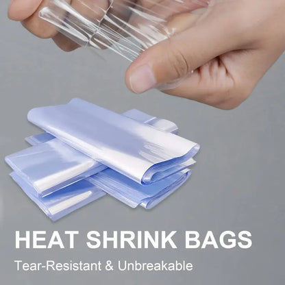 🔥 50% OFF NOW! ✨ Heat Shrink Film (50Pcs/Set) – For packaging, sealing & DIY crafts – Shrinks evenly with heat, perfect for gift wrapping or product protection 📦