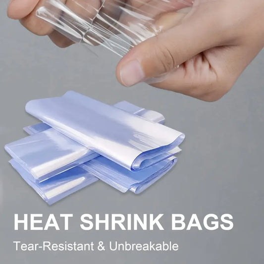 🔥 50% OFF NOW! ✨ Heat Shrink Film (50Pcs/Set) – For packaging, sealing & DIY crafts – Shrinks evenly with heat, perfect for gift wrapping or product protection 📦