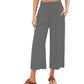 👖 50% OFF NOW! ⏰ Women's High Waisted Wide Leg Linen Capri Pants – Elastic smock waist & breathable – Relaxed fit, perfect for summer or resort wear – comfortable and chic 🌸✨