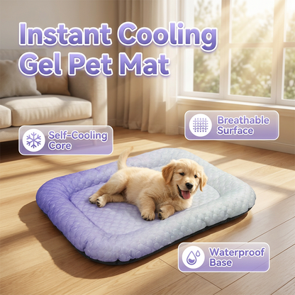 🐾 50% OFF NOW! ❄️ Pet Cooling Mat for Dogs & Cats – Breathable & washable – Ice-silk fabric, perfect for floors, sofas or car travel – multiple sizes & gradient colours 🐶🐱✨