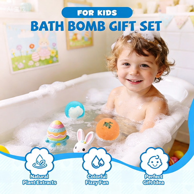 🛁 50% OFF NOW! 🌊 Ocean Theme Bath Bombs – 12 Pcs, 60g Each, Foamy Bath Time & Fun Gift Idea for Kids 🎁