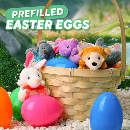 🐰 50% OFF NOW! 🥚 Pre-filled Easter Eggs with Stuffed Animal Toys – Soft Plush Inside, Colorful & Perfect for Egg Hunts 🐣