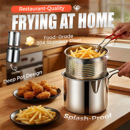 🍳 Save 50%! 🍗 5-in-1 Cook Pot – Fry, boil & steam – 304 steel, versatile & durable ✨