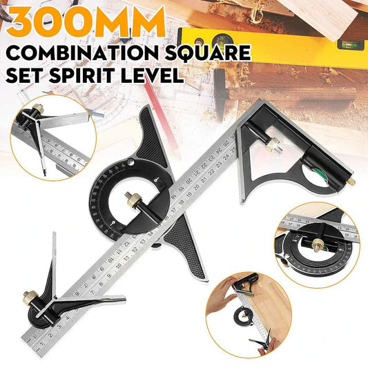 📐 50% OFF NOW! 🔥 Multifunctional Combination Movable Angle Ruler Set – Precise marking, durable stainless steel & perfect for woodworking, construction or DIY projects 🛠️