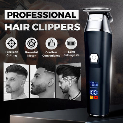 💇‍♂️ 50% OFF NOW! ⚡ Household Digital Display Electric Hair Clipper Set – Professional Precision, Rechargeable & Ultra-Quiet ✂️