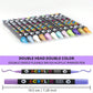 🖌️ 50% OFF NOW! ✨ Dual Tip Acrylic Paint Pen Marker - Fine & Brush Tips for Canvas, Wood & Rock Painting 🎨🌈