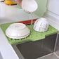 🍽️ 50% OFF NOW! ✨ No-Spill Silicone Worktop Saver - Heat-Resistant & Non-Slip Drying Mat with Drainage Groove 💧🧽