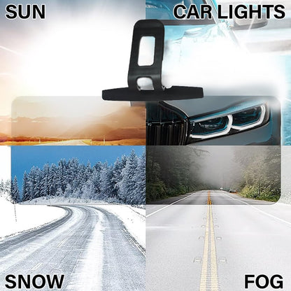 🚗 BUY 2 GET 1 FREE! 🎉 Anti-Glare Driving Visor – Blocks Sun/Snow Glare, Easy Clip-On & Wide Coverage ☀️📦