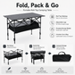 🏕️ 50% OFF NOW! 🪑 Portable Camping Table – Folding, carbon steel & quick setup – Perfect for camping, picnics & outdoor dining ☀️