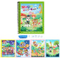 🧠 BUY 1 GET 1 FREE! ✨ Magic Water Book - Reusable Coloring with Invisible Patterns Revealed by Water Pen for Endless Educational Fun 🎨📚