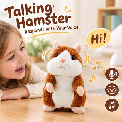 🐹 50% OFF! ✨ Talking Hamster Plush – Repeats sounds, head-shaking & hilarious fun ✨