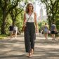 👖 50% OFF NOW! ✨ Women's Smocked High Waist Wide Leg Pants – Flattering fit & breathable fabric – Effortless style, perfect for summer or resort wear 🌸