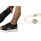 👡 50% OFF NOW! 💐 Women's Breathable Knit Platform Sandals – Air-permeable upper & cushioned sole – Lightweight, comfy – perfect for summer strolls or casual days ✨