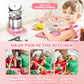 👧🏻 50% OFF NOW! 🎁 Children's Real Cooking Mini Kitchen Toy Set - 22 PCS with Light & Sound, Perfect Gift for Creative Play 🍳✨
