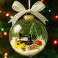 🎄 50% OFF NOW! ✨ Holiday Sewing Snow Globe - DIY Craft Ornament with Glitter & Mini Figures, Festive Decor for Tree or Gift 🧵📦