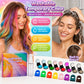 🎨Save 50%!⚡Hair Chalk Set–12colours,washable&party-ready✨