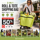 🛒 50% OFF NOW! 🧺 2-in-1 Foldable Shopping Cart – Sturdy frame, compact fold & large capacity – Perfect for grocery runs & weekend markets 📦