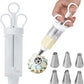 🎂 50% OFF! 🧁 Cake Decorating Gun Kit – 6 nozzles, stainless & easy to use ✨