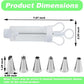 🎂 50% OFF! 🧁 Cake Decorating Gun Kit – 6 nozzles, stainless & easy to use ✨