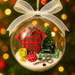 🎄 50% OFF NOW! ✨ Holiday Sewing Snow Globe - DIY Craft Ornament with Glitter & Mini Figures, Festive Decor for Tree or Gift 🧵📦