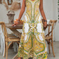 👗 60% OFF NOW! 💃 Women‘s Retro Print V-Neck Maxi Dress – Sleeveless, Flowy Fabric & Perfect for Summer Parties and Vacations ✨