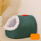 🛏️ 50% OFF HOT SALE! ✨ Pet Cozy Warm Cave Bed - Ultra-Soft Plush Igloo Design with Breathable Warmth for Cats & Small Dogs 🐾💤